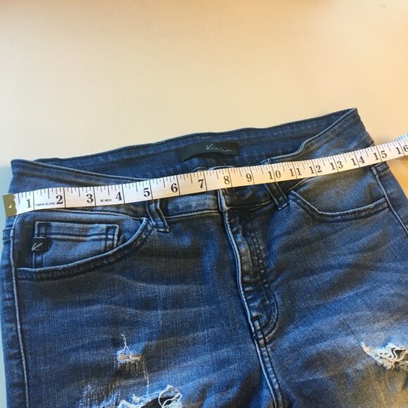 KanCan Jeans Mid-Rise Skinny Slim Fit Distressed  Size 9/28 Stretch - Picture 6 of 12